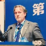 Trevor presenting at the China 100 EV Conference, Beijing 2019