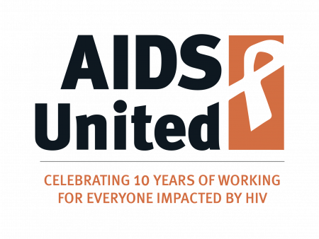 AIDS United Logo 10th Anniversary Logo